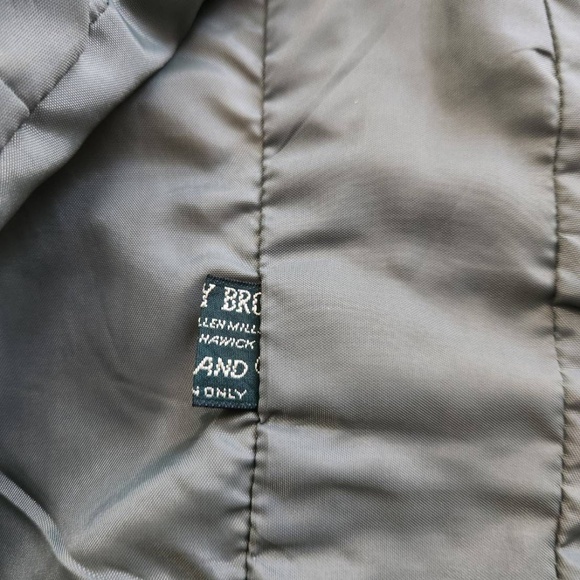 Vintage Checkered Irish Wool Vest Size XS (Green, Brown, Beige) - Picture 6 of 6